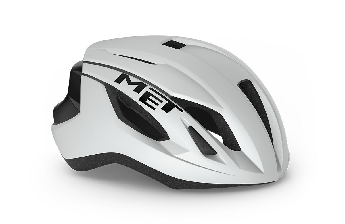 Шлем Met STRALE CE размер M (52-58), white black matt/glossy, бело-черный матовый/глянцевый фото 