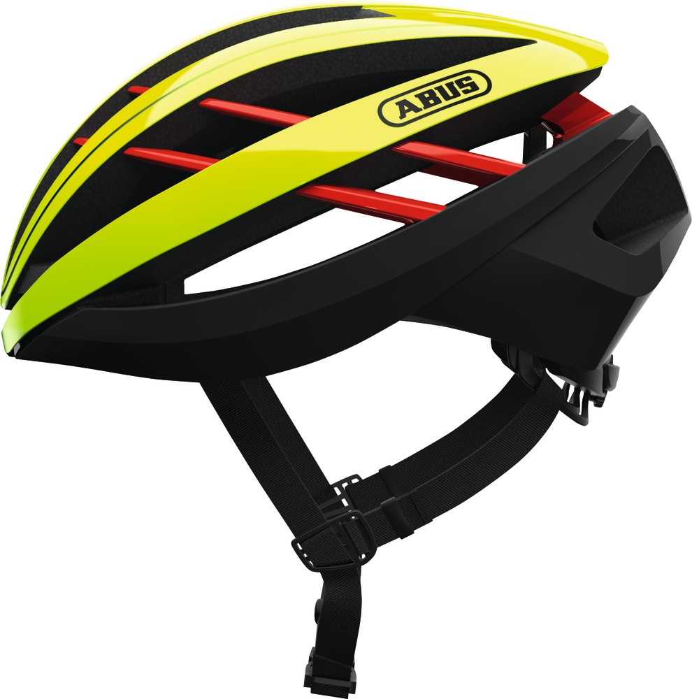 Шлем ABUS AVENTOR, размер S (51-55 см), Neon Yellow, желто-черный фото 