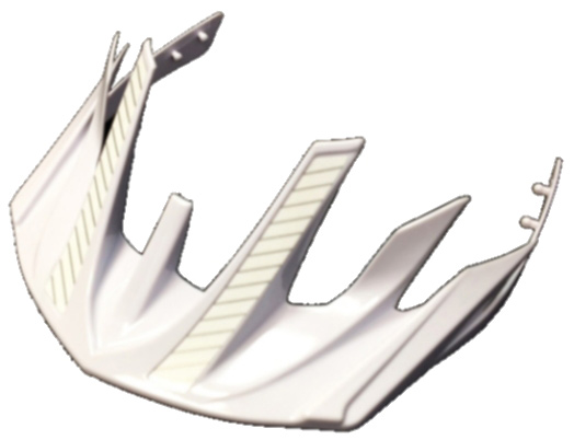 Козырек на шлем Cannondale Radius-Visor бело-серебр. фото 