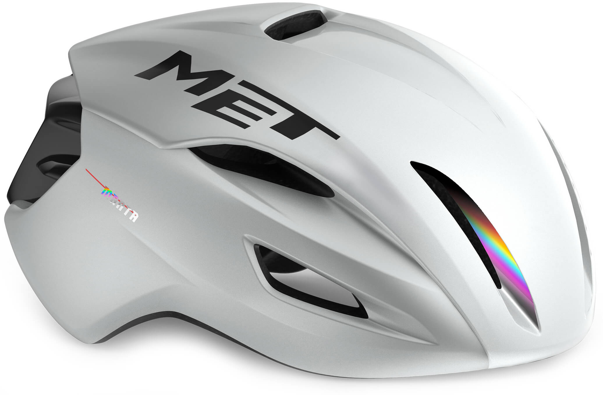 Шлем Met MANTA MIPS CE размер S (52-56), White Holographic Glossy фото 