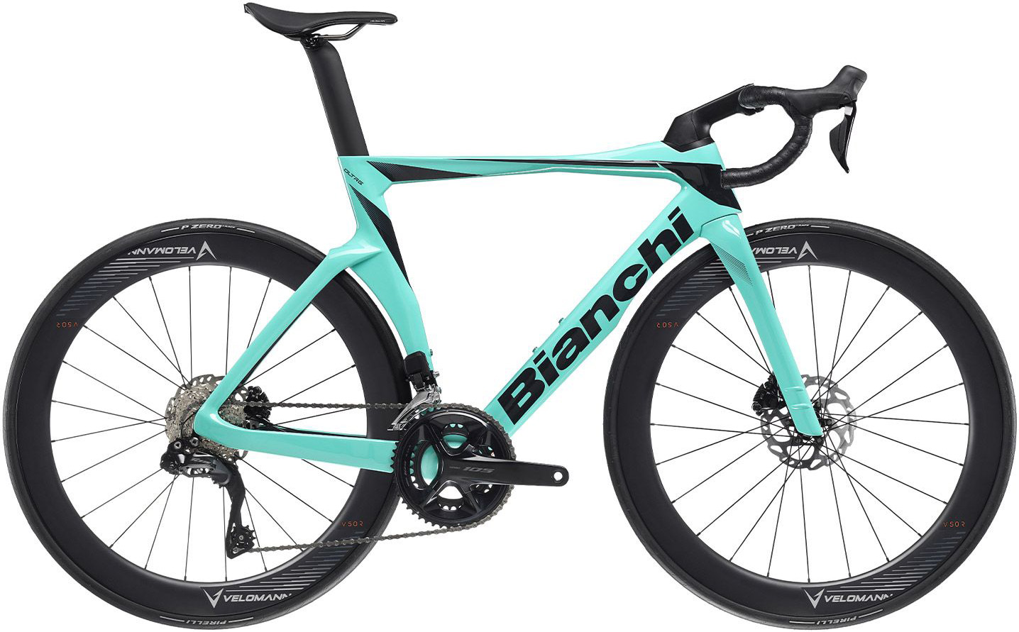 Велосипед 28" Bianchi OLTRE Comp 105 Di2 рама - 57 см CK16/Graphite Glossy A3 фото 