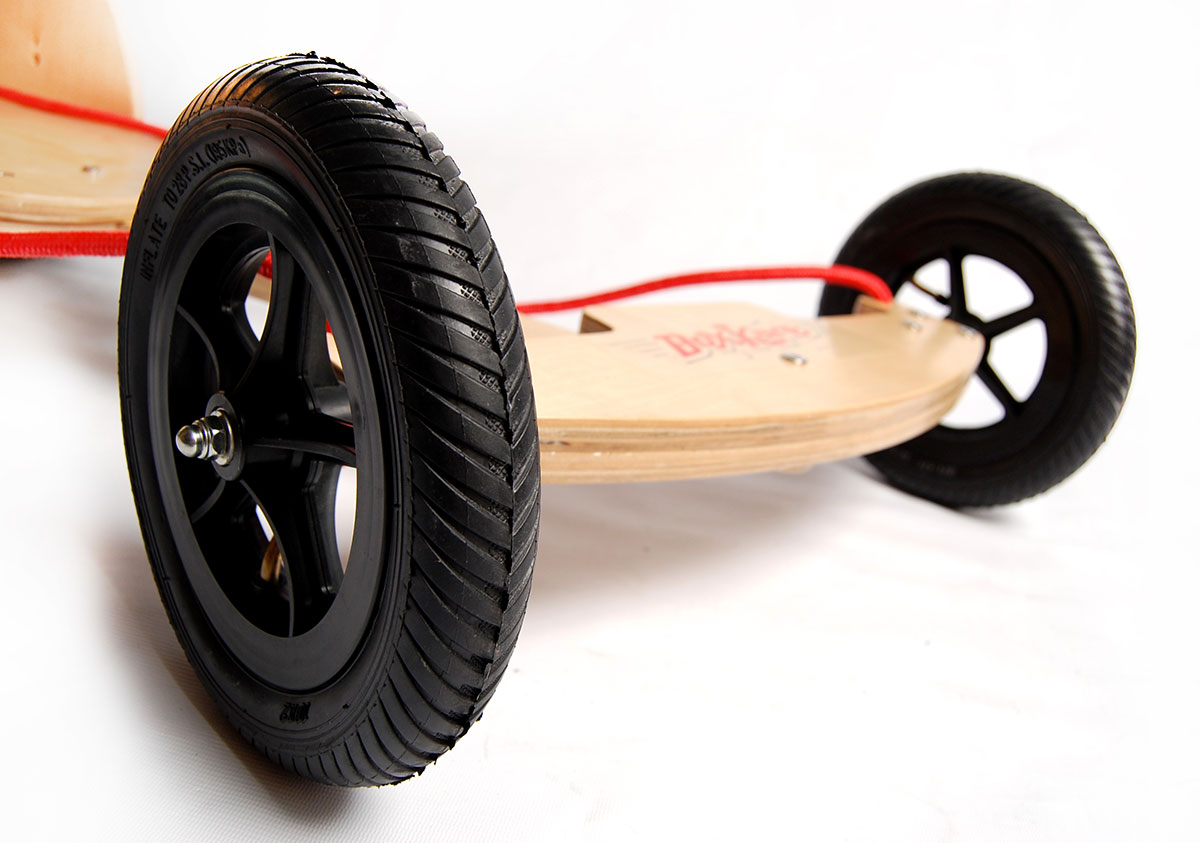 Карт детский Kiddimoto Box Kart фанерный, цвет натуральное дерево фото 4