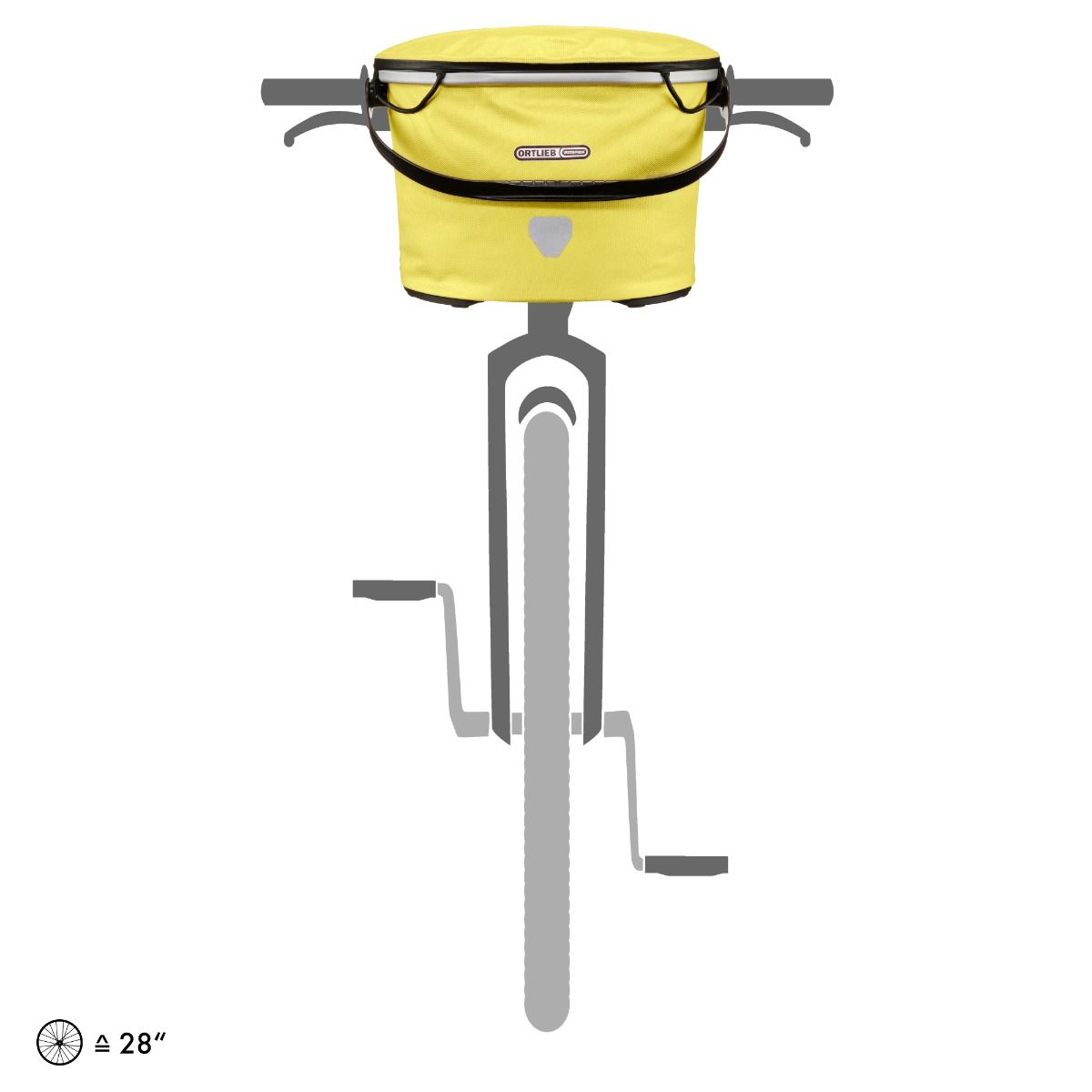 Гермосумка велосипедна на кермо Ortlieb Up-Town City lemon sorbet, 17,5 л фото 5
