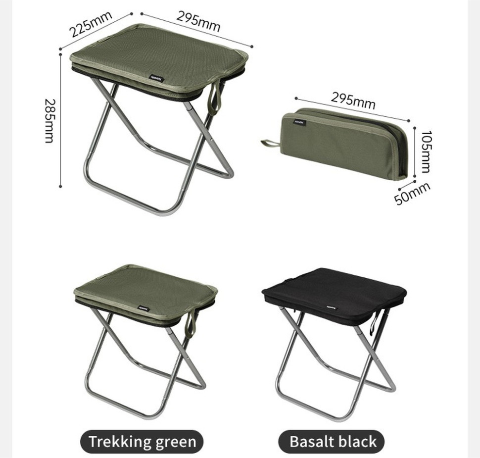 Стілець складаний Naturehike CNK2550JJ011, чорний фото 2