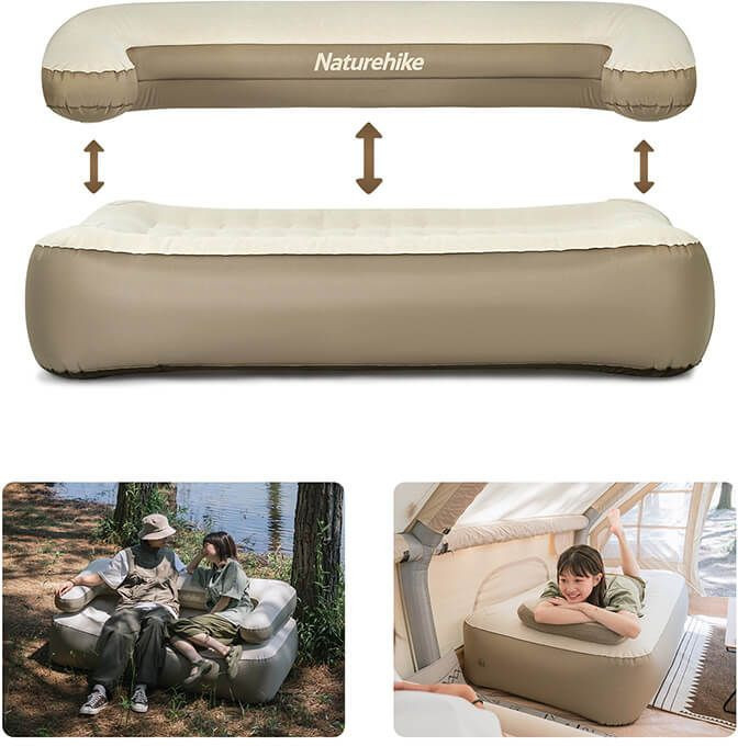 Диван надувной Naturehike NH22FCD07, 165x95x65 см, съемная спинка фото 5