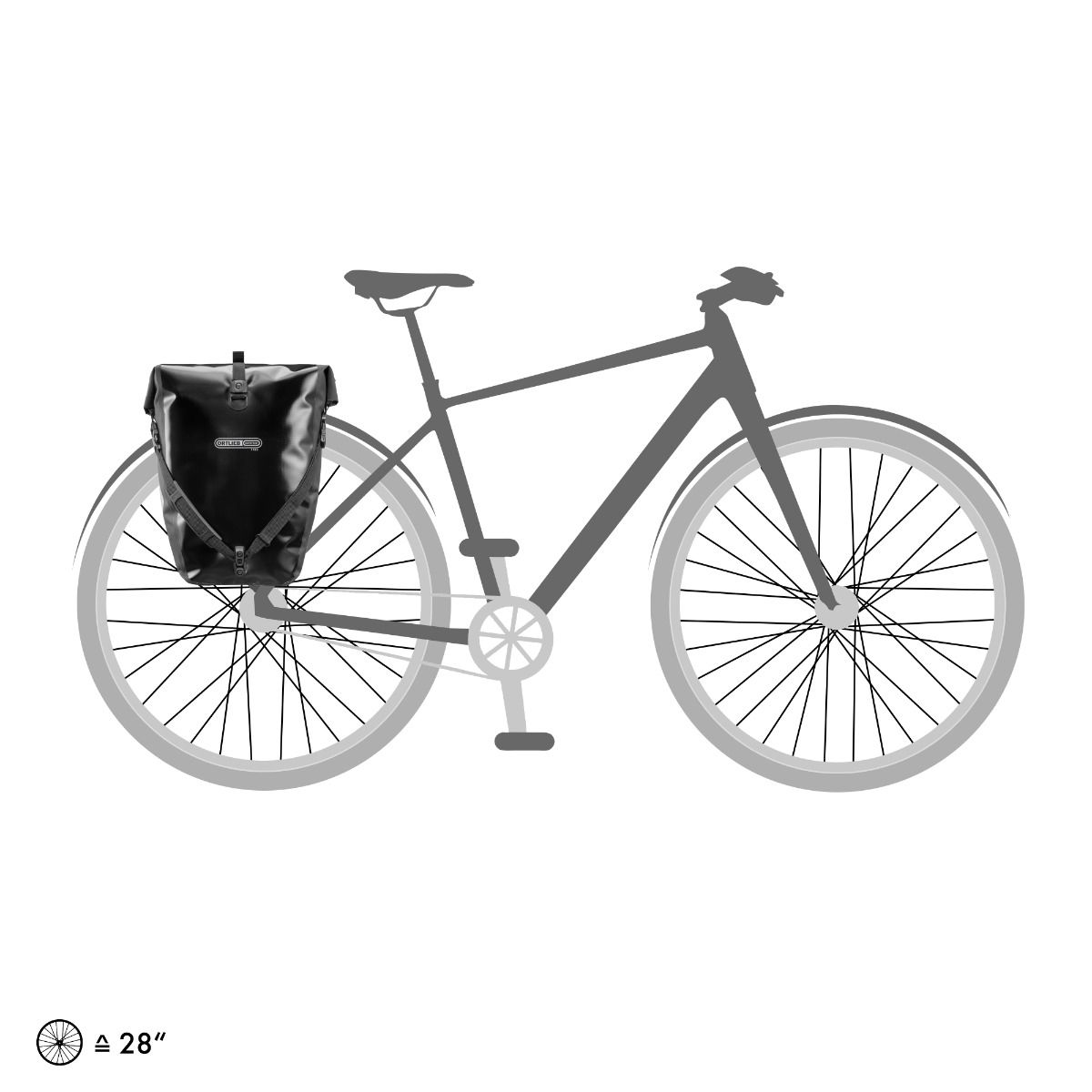Гермосумка велосипедная Ortlieb Back-Roller Urban QL3.1 black, 20 л  фото 5
