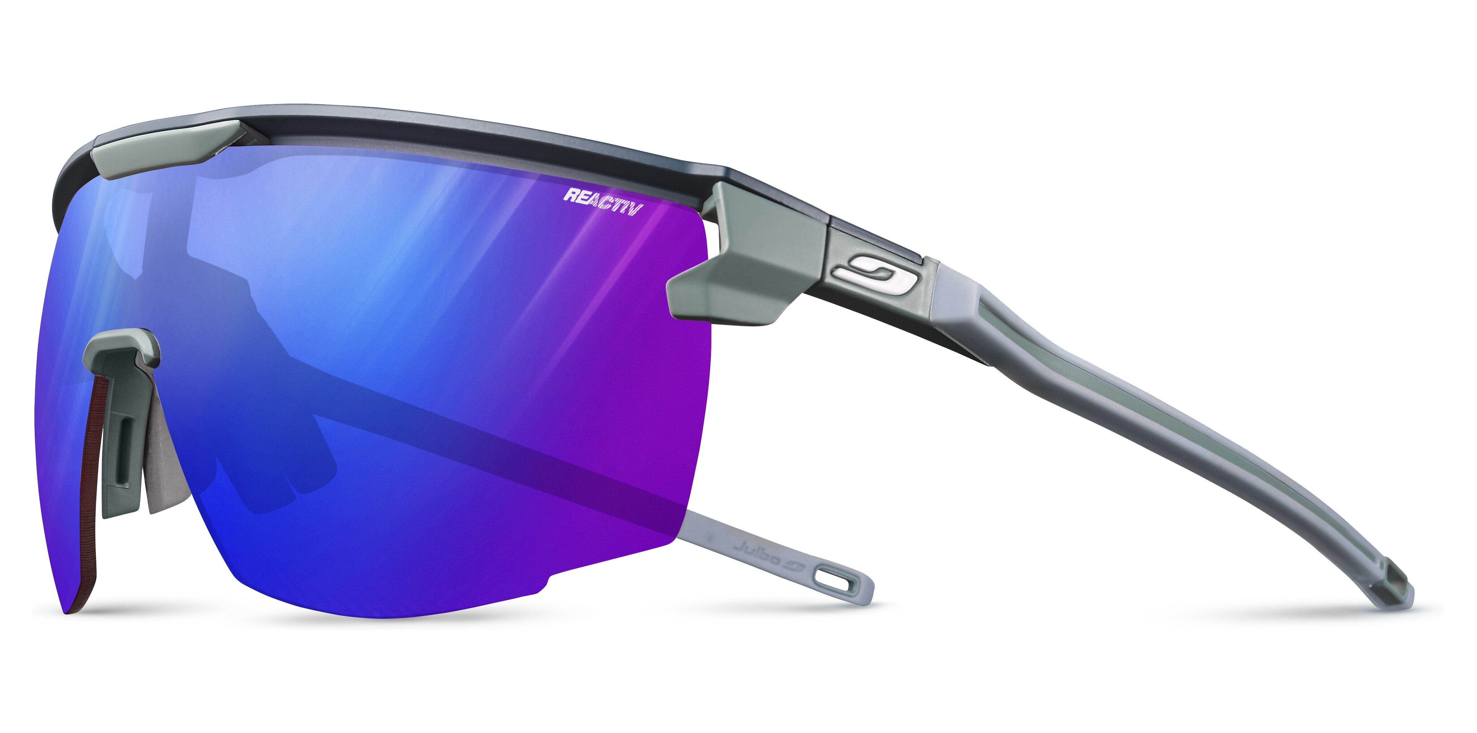 Очки Julbo ULTIMATE REACTIV PERFOMANCE 1-3 HIGH CONTRAST, сине-зеленые, фотохромная линза фото 