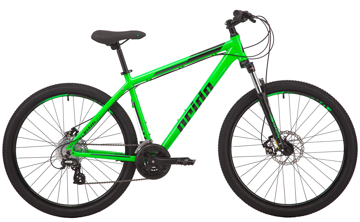 Велосипед 27,5" Pride MARVEL 7.2 рама - S зелёный 2018