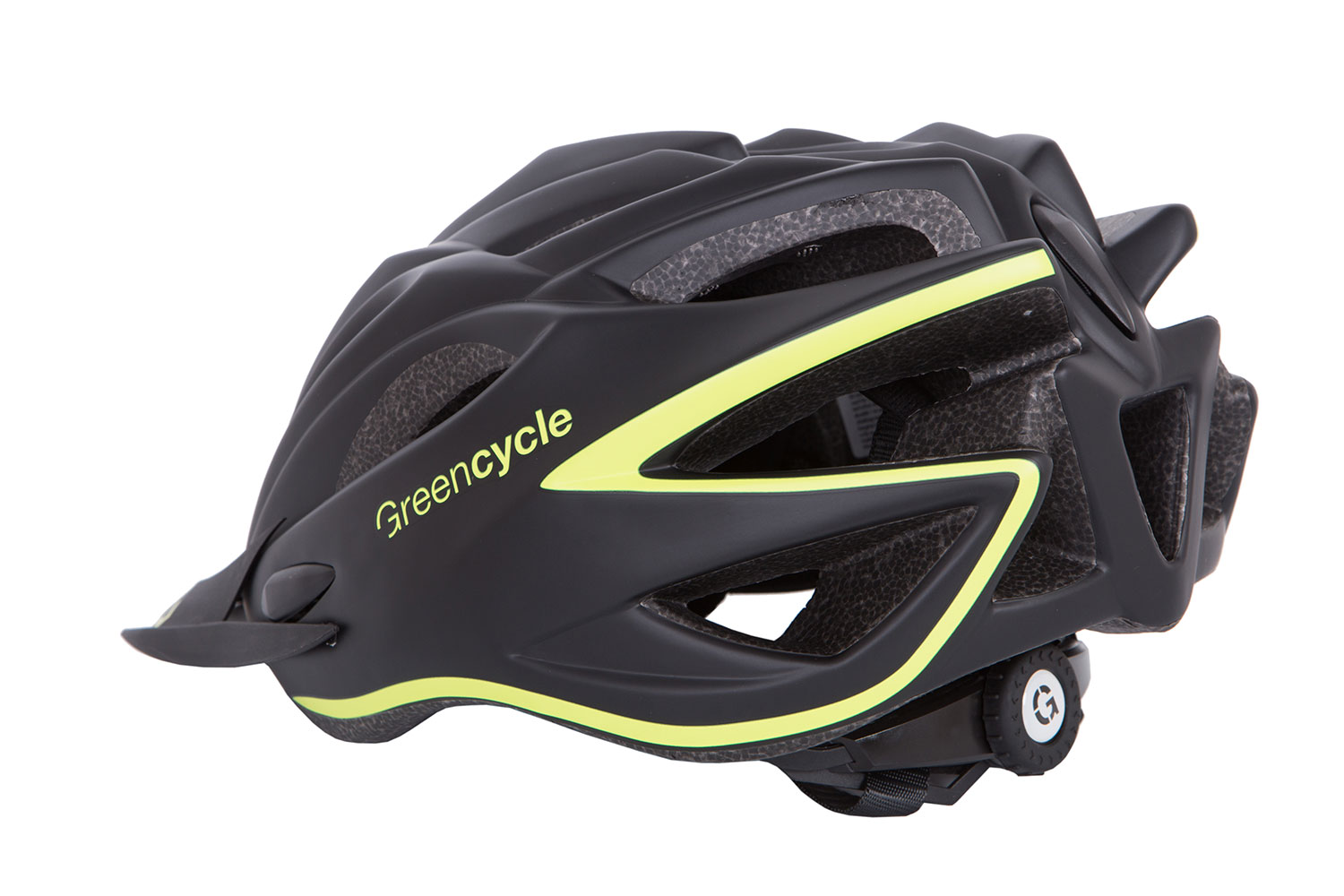 Шлем Green Cycle New Rock размер 54-58см черно-желтый матовый фото 3