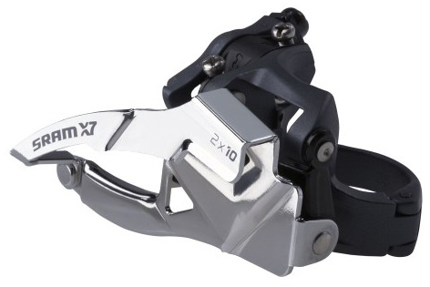 Переключатель пер. Sram X.7 HI CLAMP DUALPULL 3x9 сер фото 