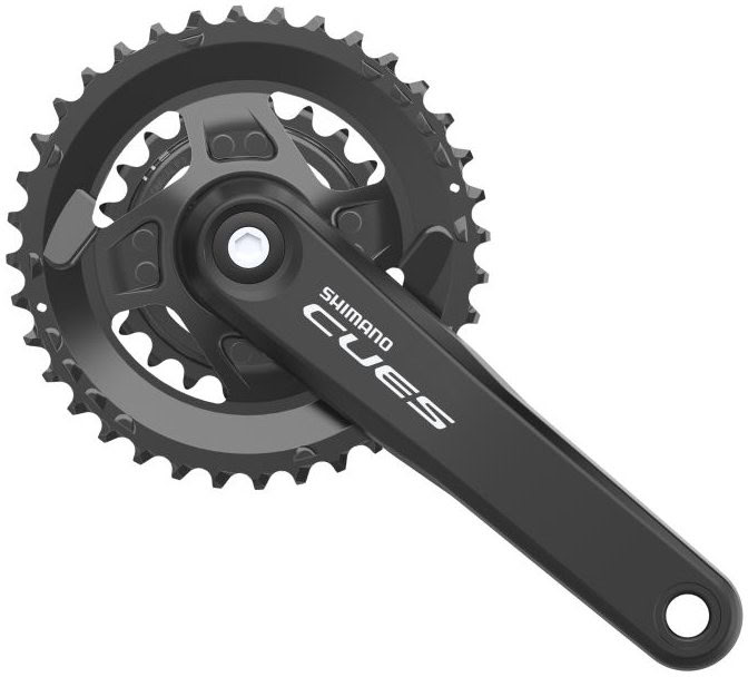 Шатуны Shimano FC-U4010-2B CUES, 175 мм, 2x9/10/11-ск. 36x22T, интегрированная ось, без каретки фото 