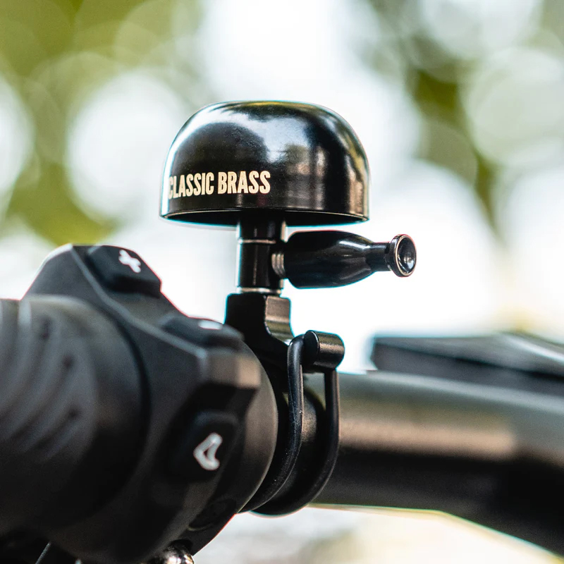 Дзвінок Lezyne CLASSIC BRASS SMALL ALL BLACK BELL, чорний фото 2