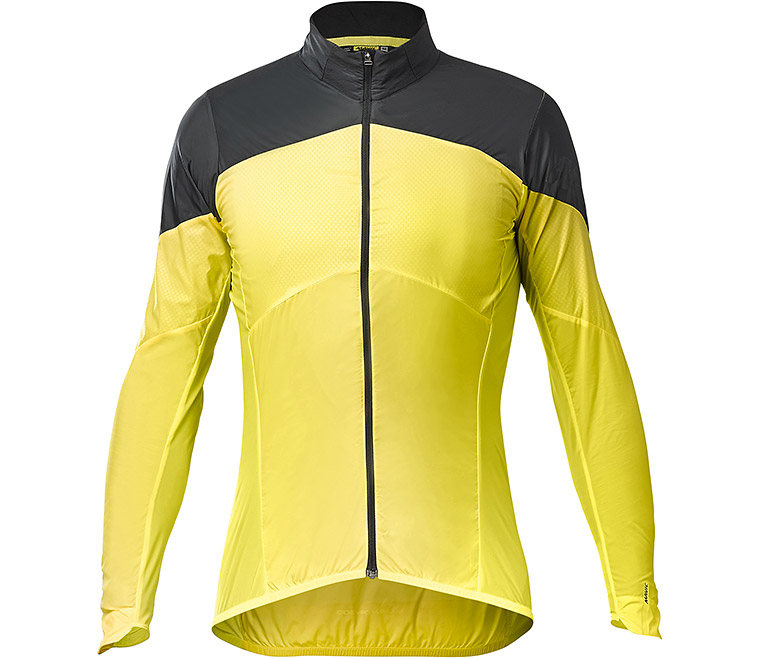 Куртка Mavic COSMIC WIND SL, чоловіча, чорно-жовта, XL