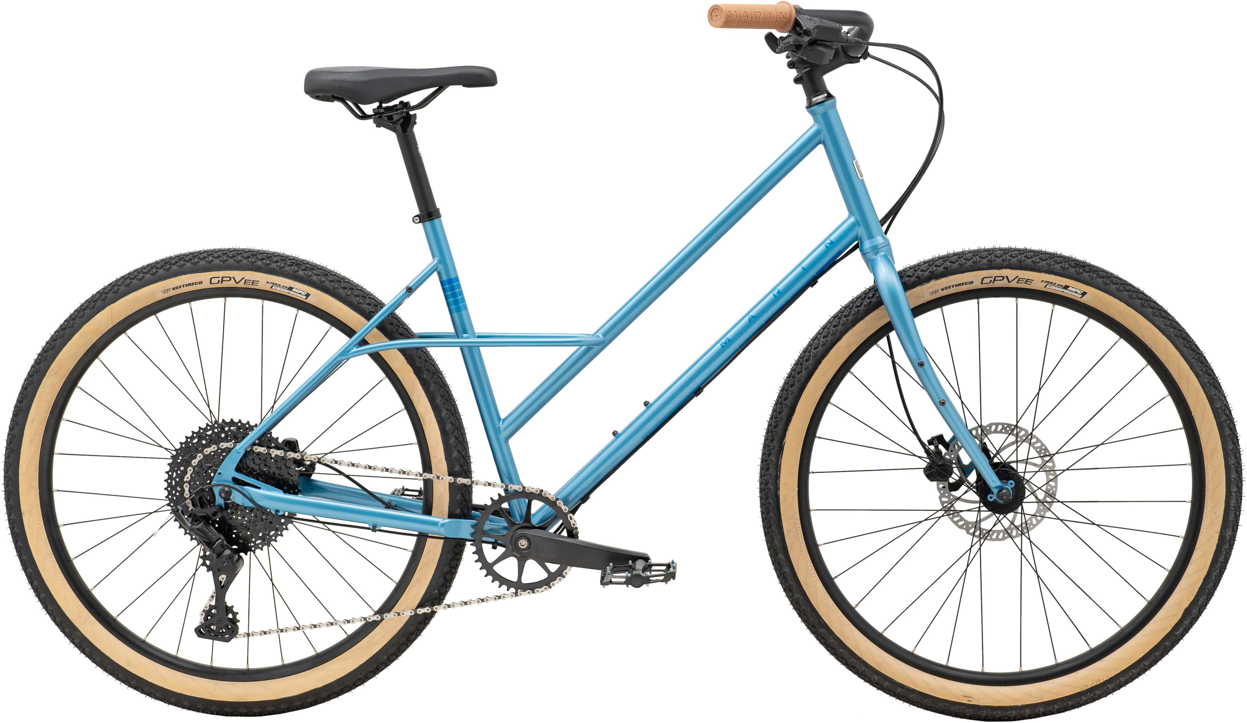 Велосипед 27,5" Marin Larkspur 1 рама - M Gloss Metallic Blue/Metallic Dark Blue A5 фото 
