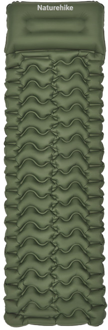 Коврик надувной Naturehike CNK2550WS019, 200х60х6.5 см, зеленый фото 