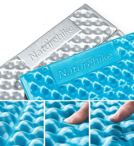 Коврик складной Naturehike Thickened NH20FCD07, IXPE+алюминиевая пленка, 187x56x2.5 см, желтый фото 3