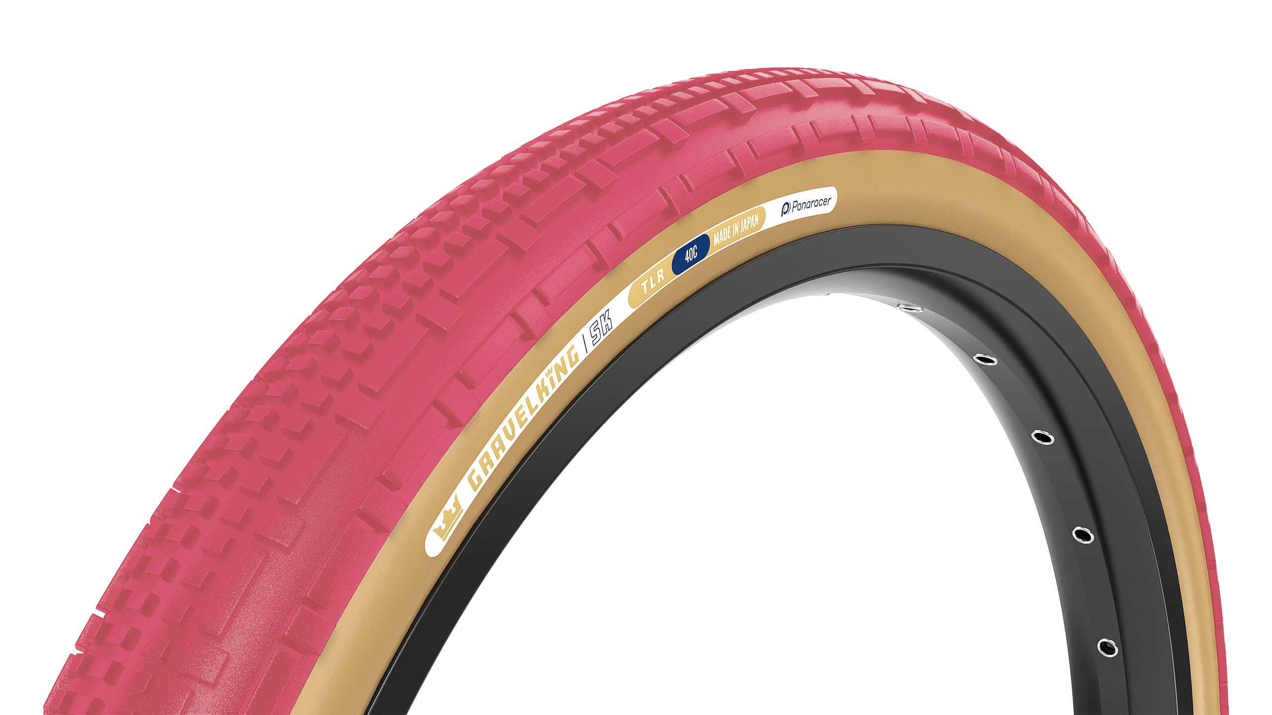 Покрышка 700x40C Panaracer GRAVELKING SK GEN2 Limited Edition 2025, Cranberry/Brown фото 