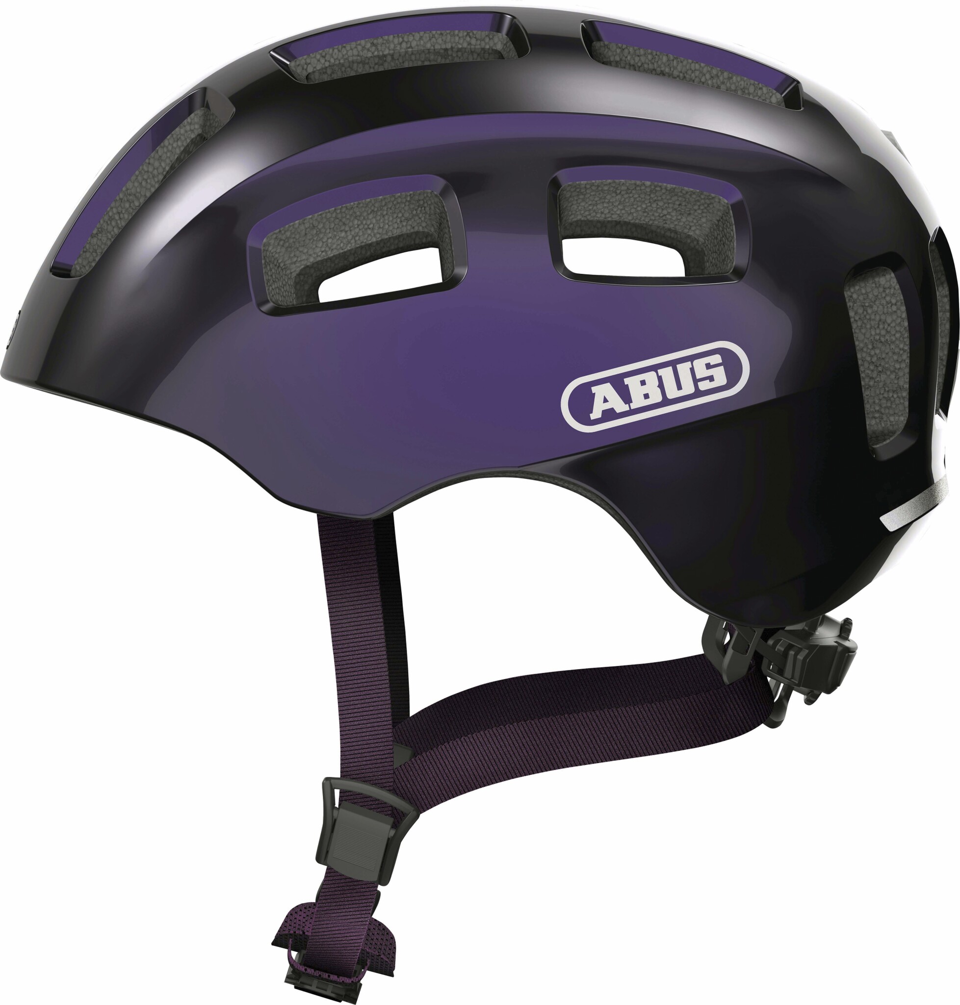 Шлем детский ABUS YOUN-I 2.0, размер S, Black Violet, черно-фиолетовый фото 