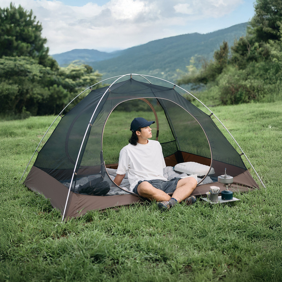 Палатка двухместная Naturehike Greek Style CNK2300ZP024, светло-кофейная фото 7