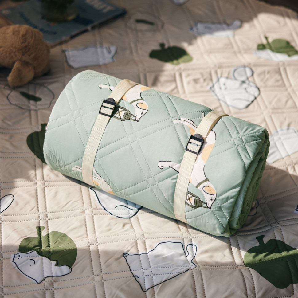 Килимок для пікніка Naturehike CNK2350WS010 170x200 см, блакитний із принтом фото 6