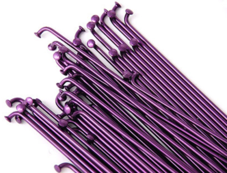 Спиця 186мм MacNeil з подвійним баттінгом  purple w/alloy nipples (38шт/уп) фото 