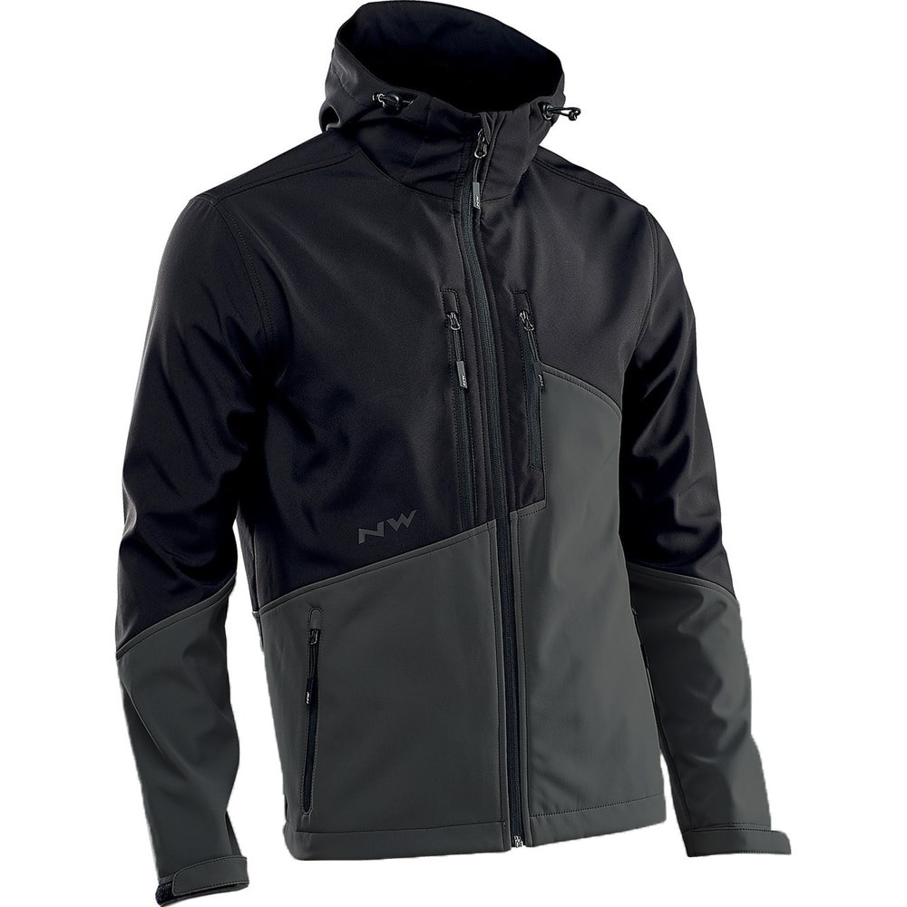Куртка Northwave Enduro Softshell чоловіча, чорно-сіра, XL фото 