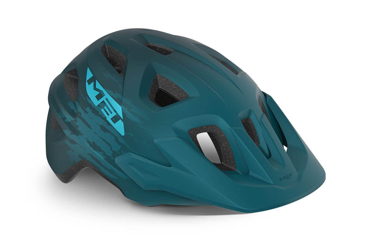 Шлем Met ECHO CE размер M (52-57), petrol blue matt, синий матовый фото 