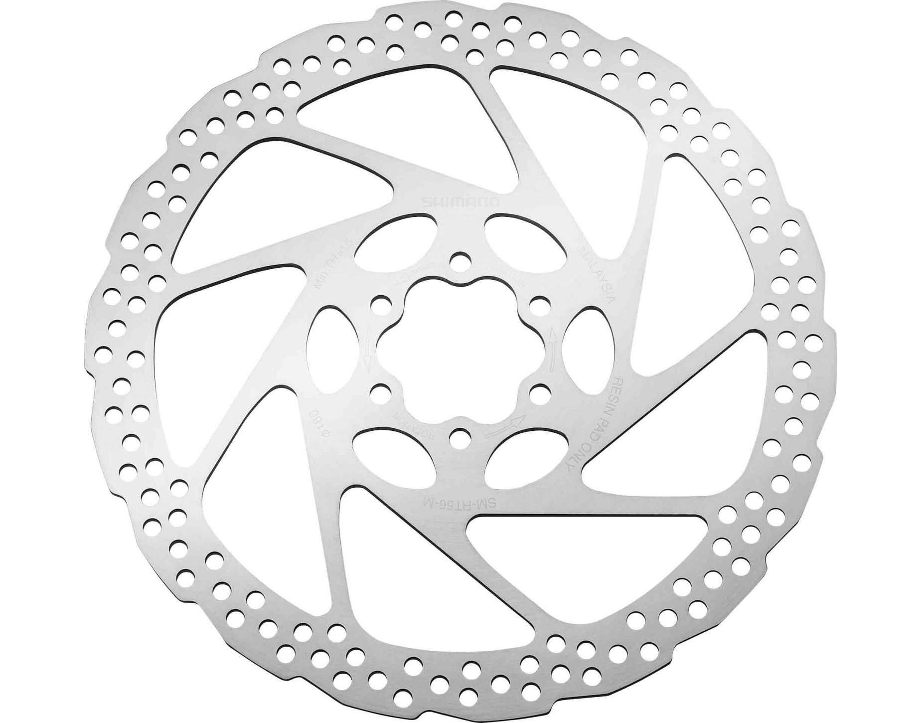 Ротор дискового тормоза Shimano SM-RT56 180мм, под 6 болтов фото 