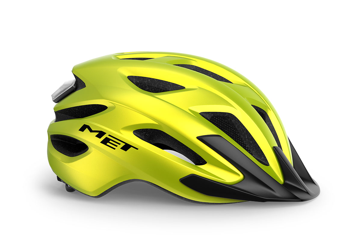 Шлем Met CROSSOVER CE размер UN (52-59), Lime Yellow Metallic Matt фото 2