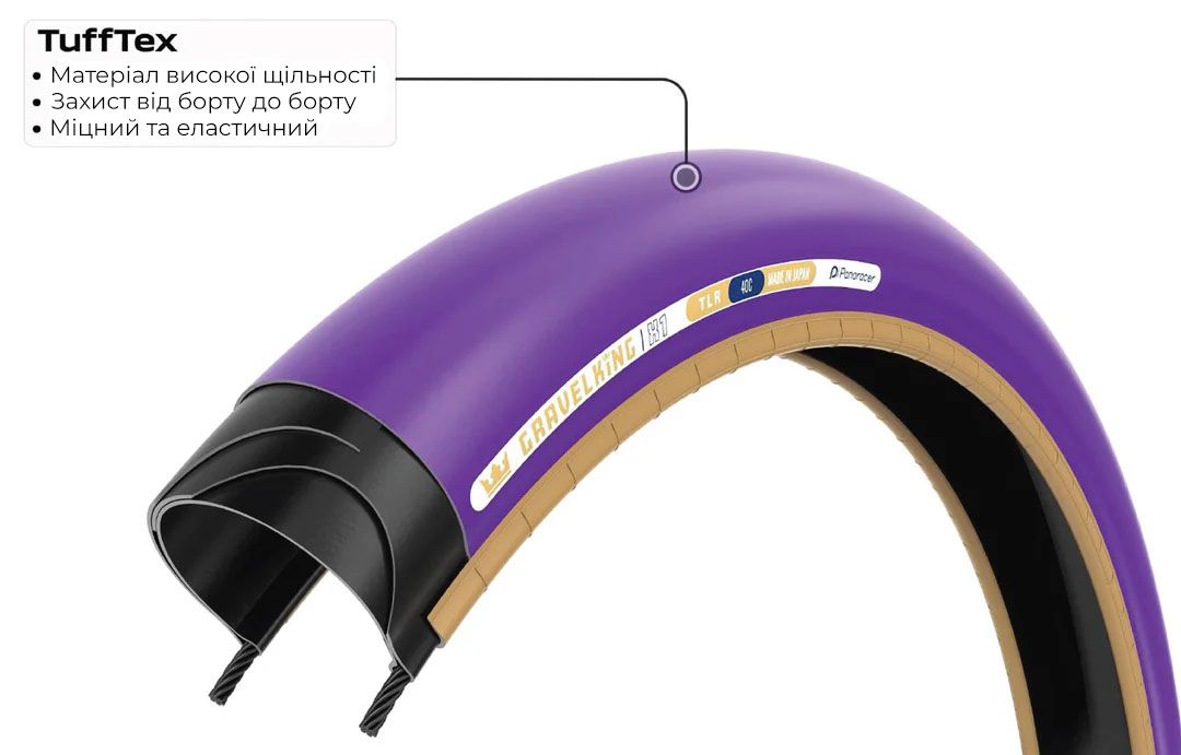 Покрышка 700x30C Panaracer GRAVELKING SS GEN2, черная с коричневой боковиной фото 2