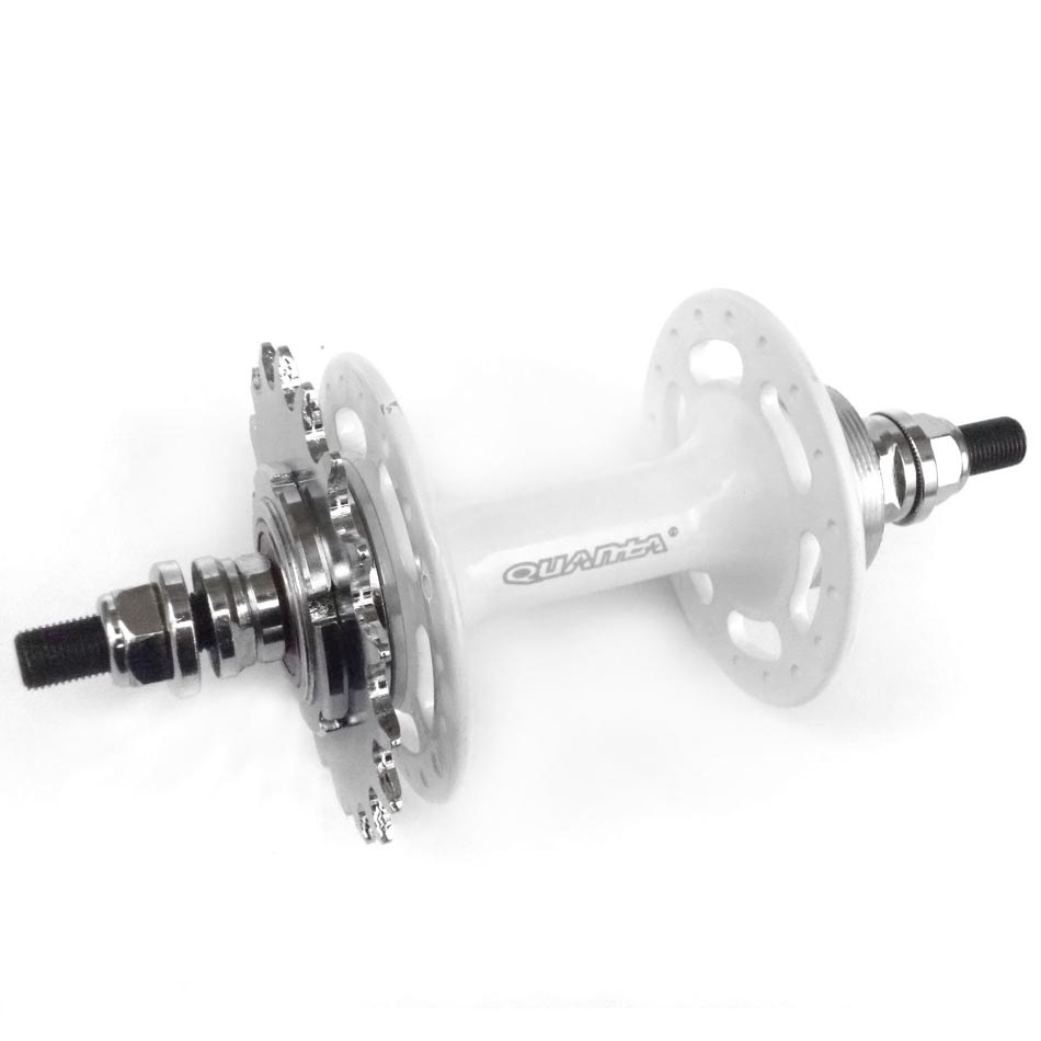 Втулка задн. Quando KT-DP6R 32H, nut 175mm 1ск. для фикс, на гайках алюмин белый фото 