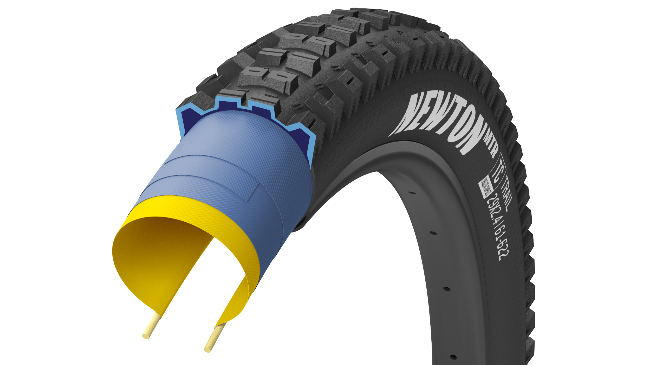 Фотография Покрышка 27.5x2.4 (61-584) GoodYear NEWTON MTR Trail Tubeless Complete, Black Покрышка 27.5x2.4 (61-584) GoodYear NEWTON MTR Trail Tubeless Complete, Black фото