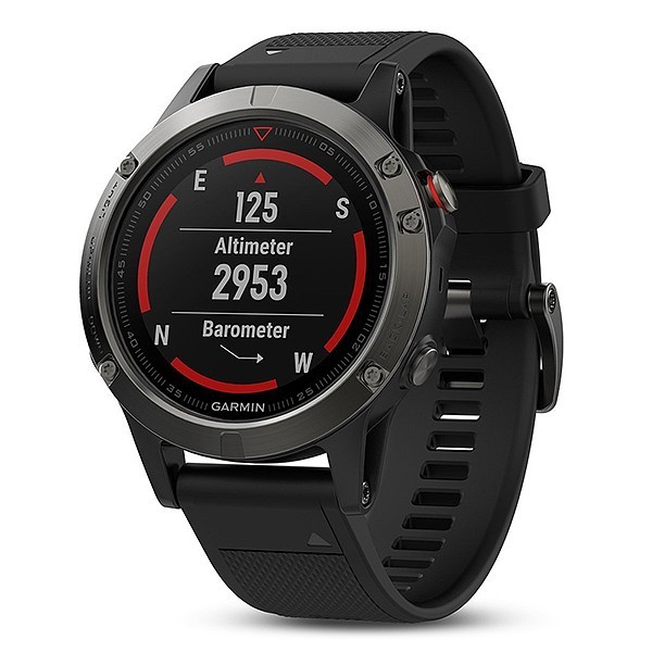 Годинники - пульсометр Garmin fēnix® 5, чорний фото 