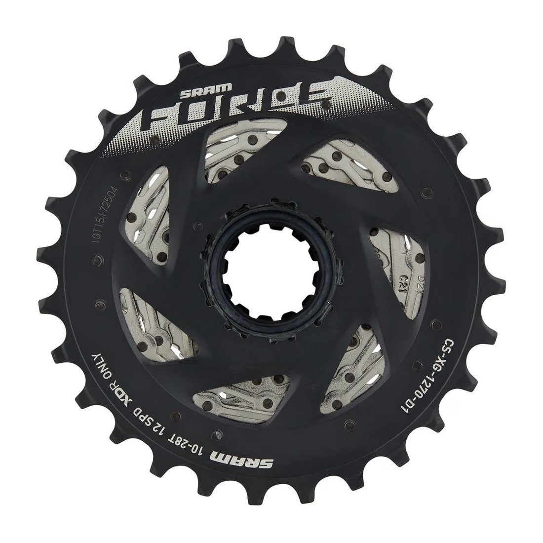 Касета 12-k 10-28Т Sram FORCE XG-1270 D1 Silver фото 2