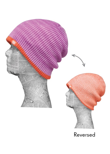 Шапка 686 Wmn's Striped Reversible Beanie жен. One size, Lilac фото 1