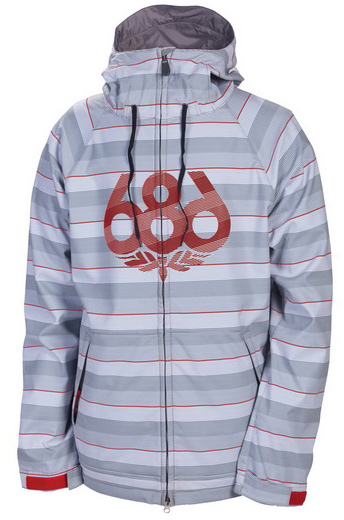 Куртка 686 Plexus Tag Softshell муж. S, Grey  Trio Stripe фото 