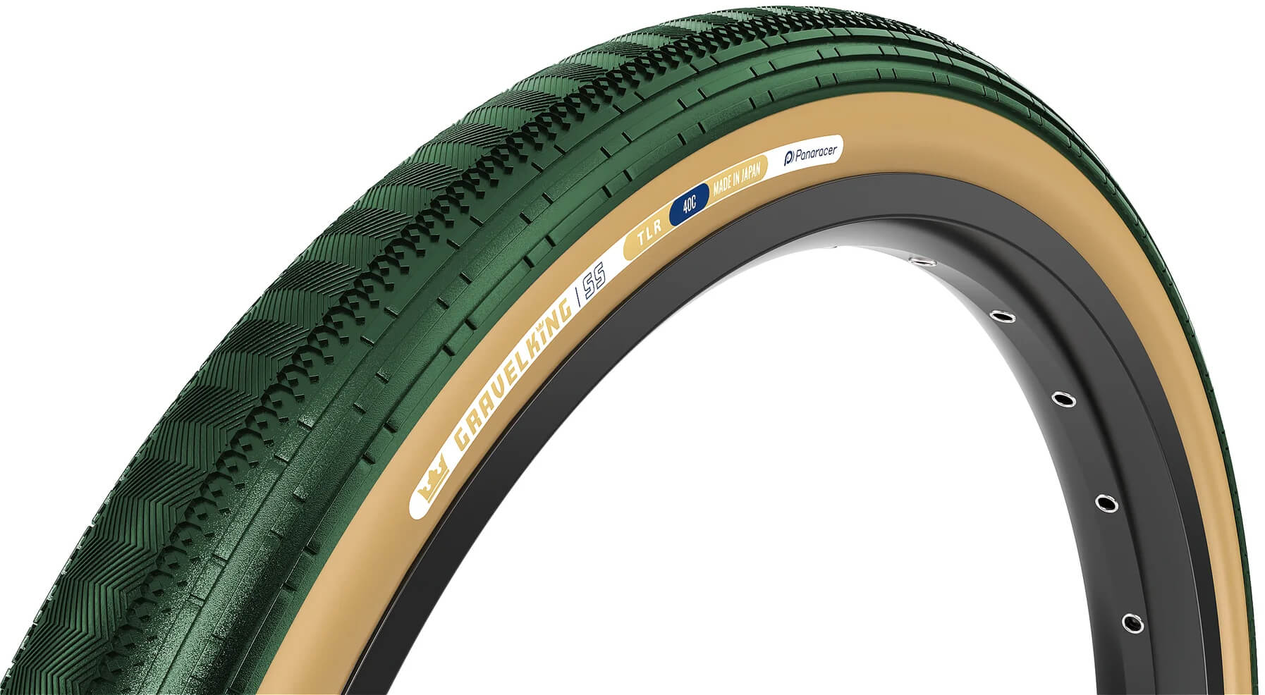 Покрышка 700x40C Panaracer GRAVELKING SS GEN2 Limited Edition 2026, British Racing Green/Brown фото 