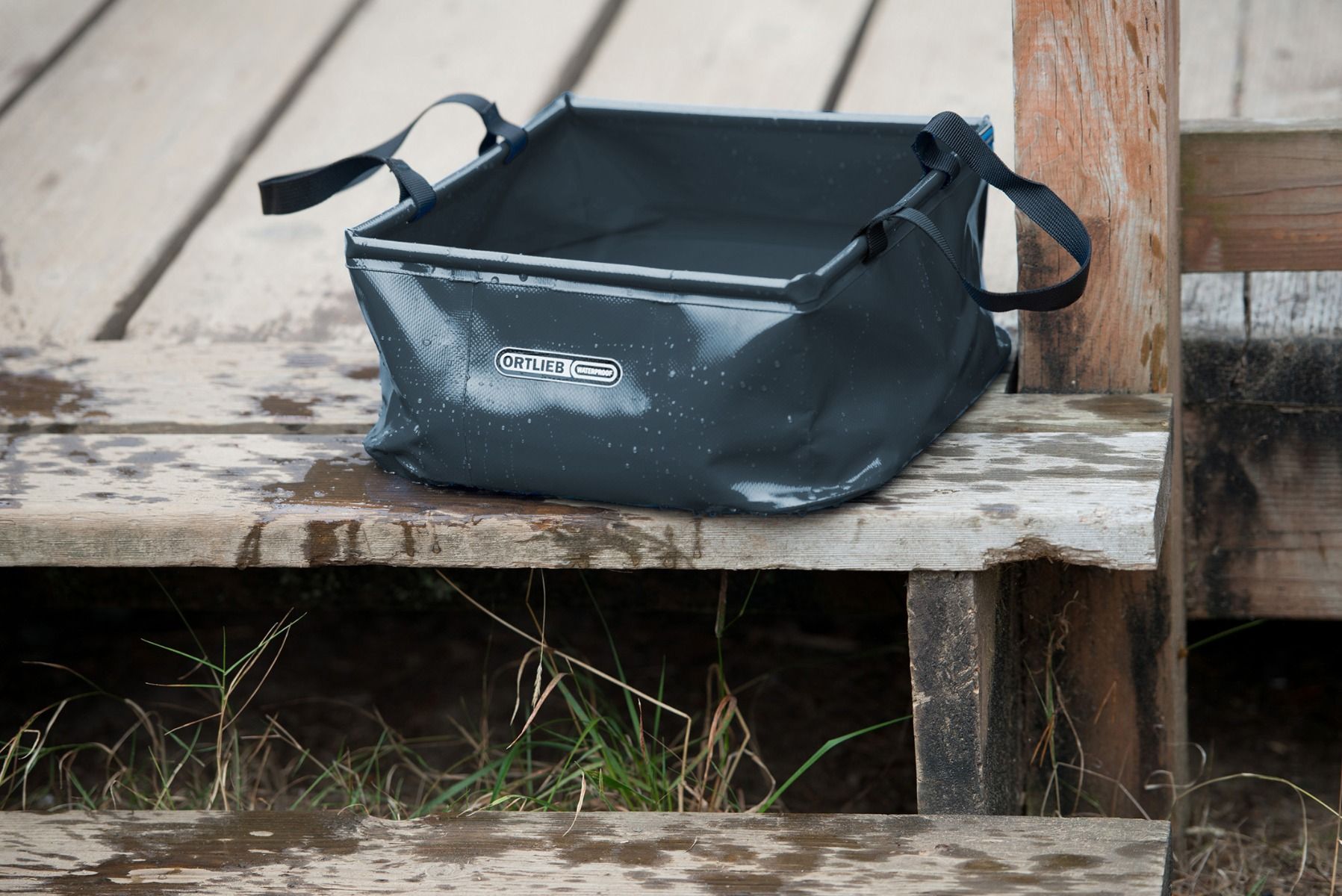 Складная ёмкость для воды Ortlieb Folding-Bowl asphalt, 10 л фото 2