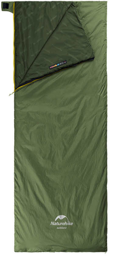 Спальный мешок Naturehike LW180 Mini NH21MSD04, левый, темно-зеленый фото 