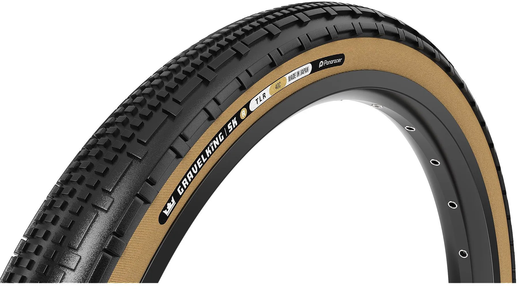 Покрышка 700x35C Panaracer GRAVELKING SK R GEN2, черная с бежевой боковиной фото 