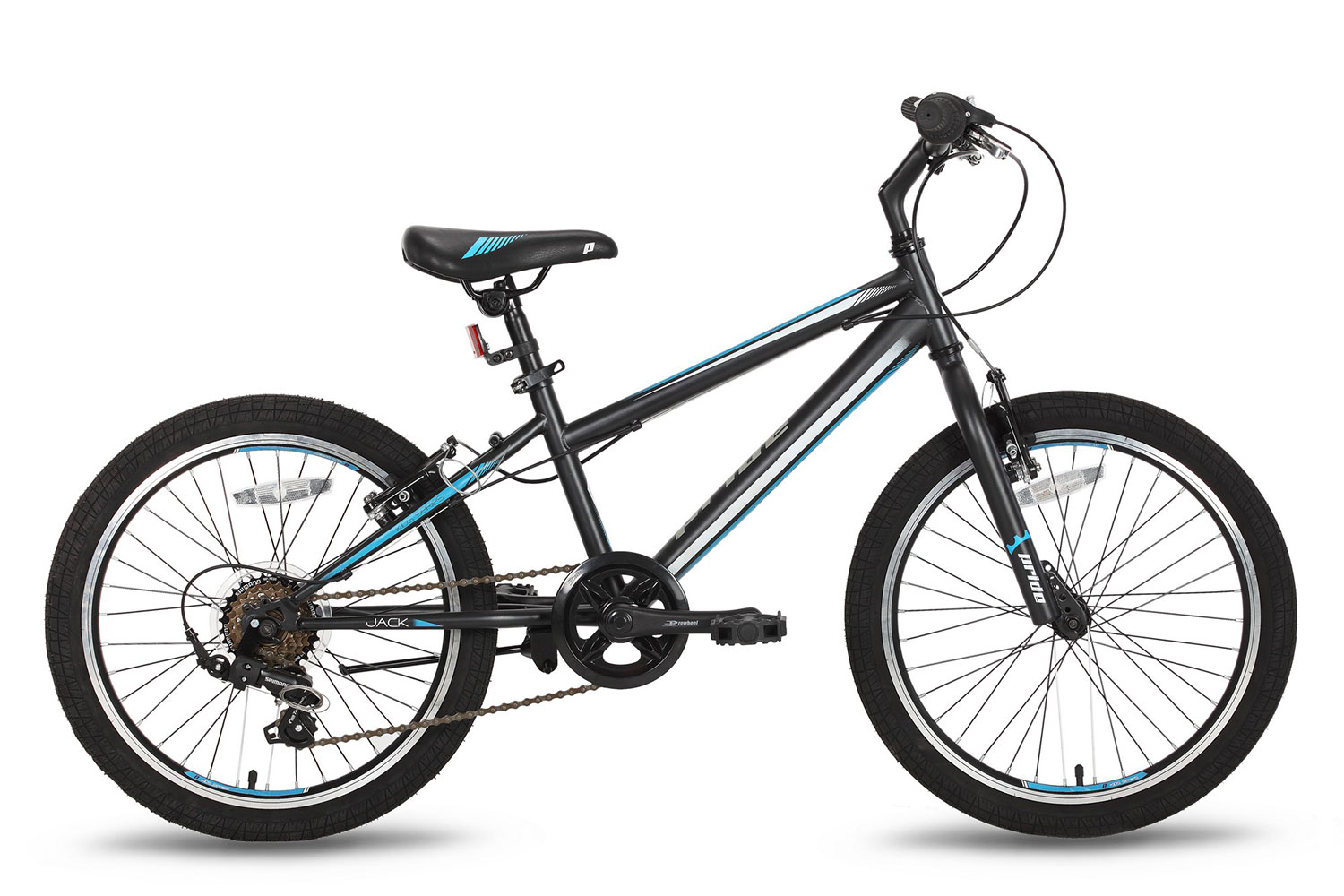 Велосипед 20 '' Pride JACK 6 чорно-синій матовий 2016