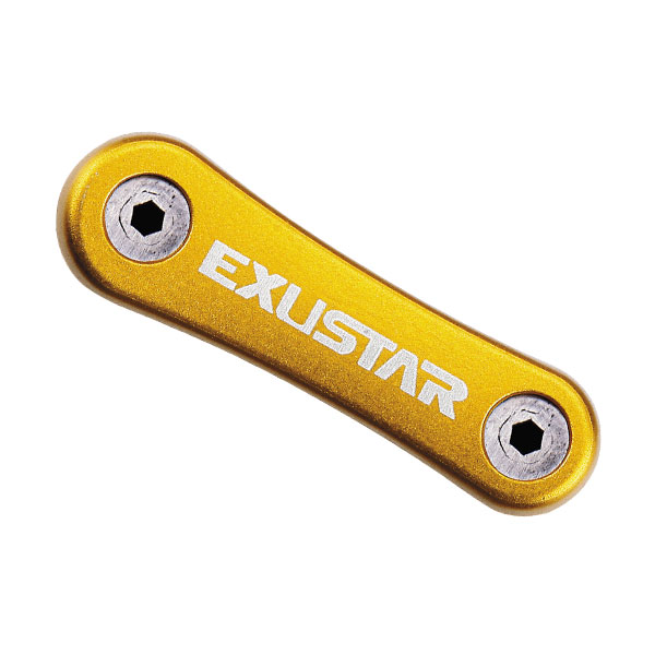 Набор шестигран. EXUSTAR E-T16 (6/5/4/3/25/2 mm) 8 функц. золотой