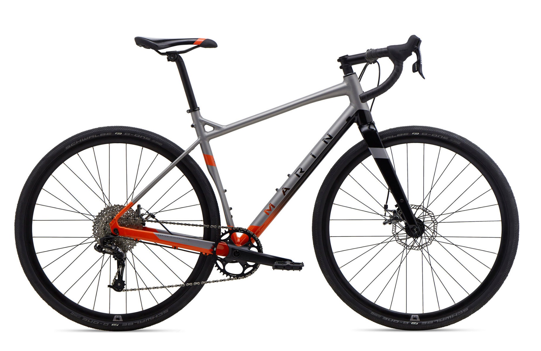 Велосипед 28" Marin GESTALT X10 рама - 50см Satin Silver/Gloss Orange to Black Fade A0 фото 4
