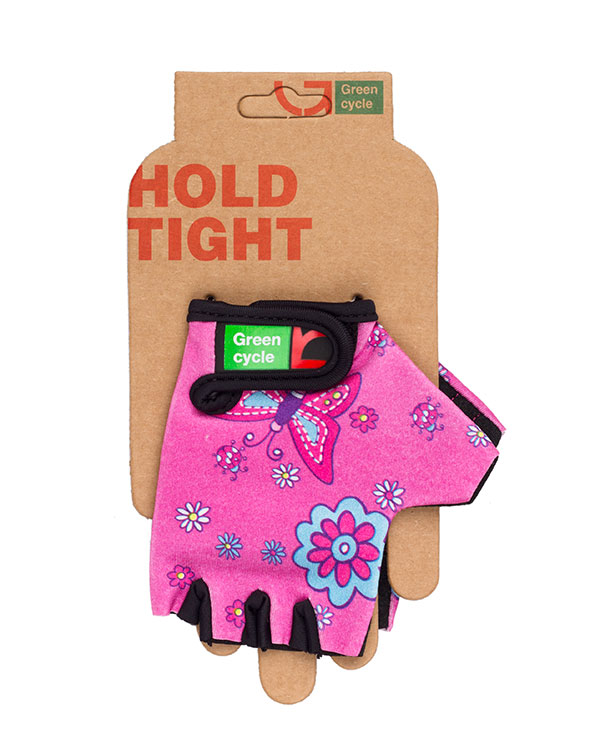 Перчатки Green Cycle NC-2338-2014 Kids без пальцев L розовые фото 1
