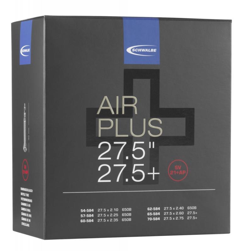Камера 27.5" x 2.80" (54/70-584) Schwalbe AV21+AP AIR PLUS IB AGV 40mm фото 