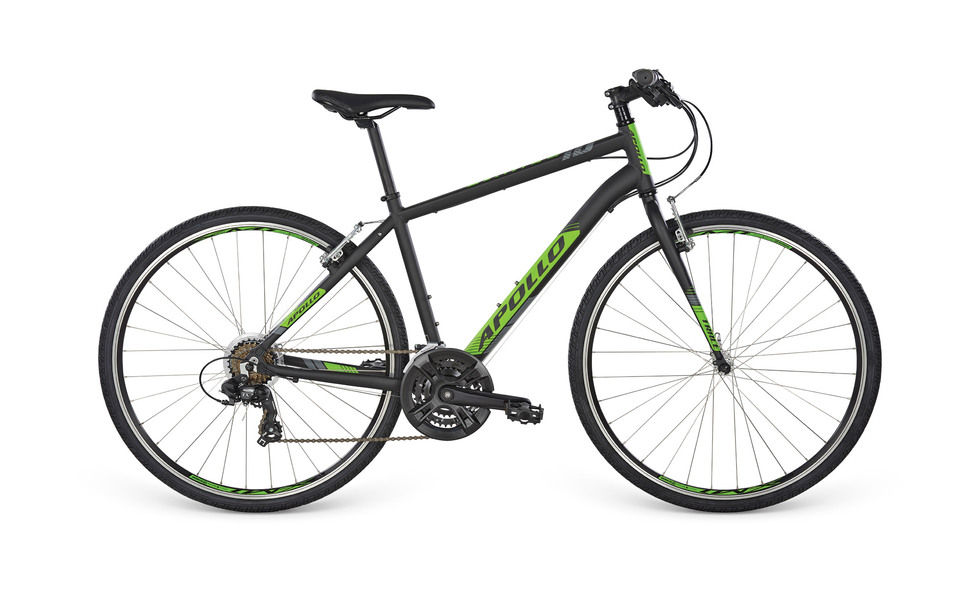 Велосипед 28 "Apollo TRACE 10 рама - L matte Black/matte Green/matte Charcoal фото 