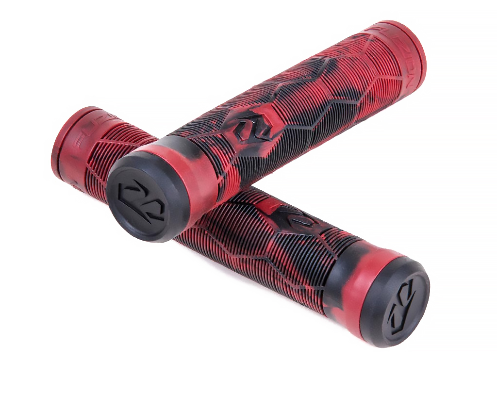 Грипсы Fuzion Hex Pro Black/Red Swirl фото 