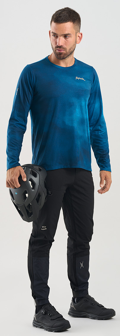 Джерсі MTB Spiuk All Terrain дов рукав чоловіче синє з градієнтом XXL фото 4