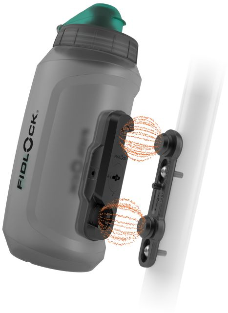 Фляга 0,75 Fidlock TWIST BOTTLE 750 ANTIBACTERIAL + BIKE BASE, антибактериальная, прозрачный/черный фото 