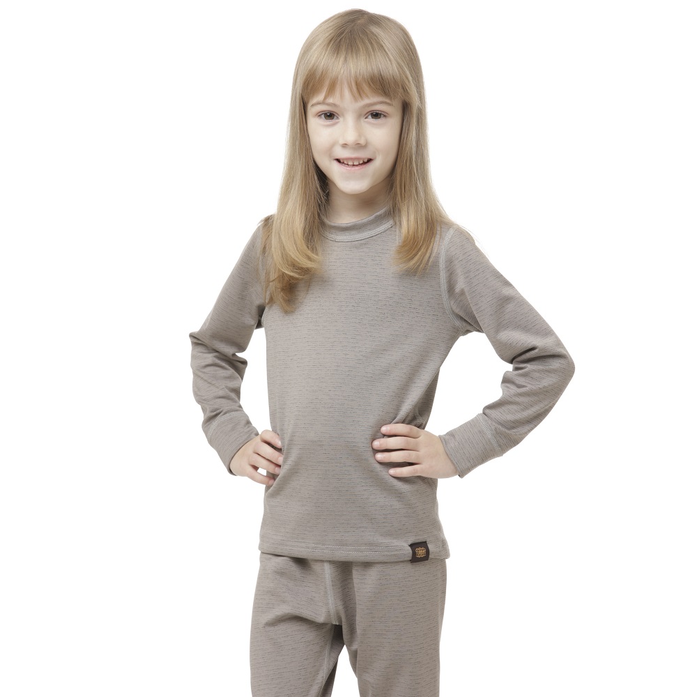 Термофутболка Turbat Yeti Top Kids Steeple Gray детская, размер 116, серая фото 1